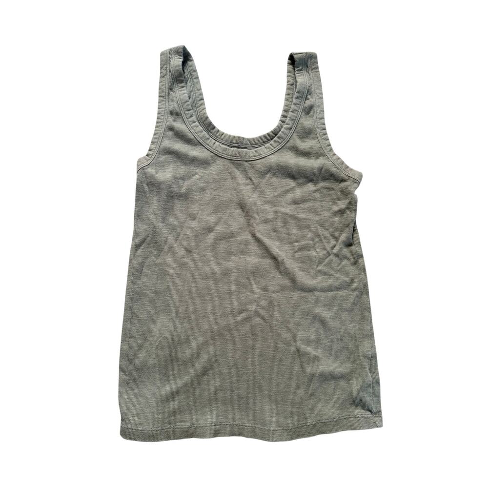 Universal Thread Olive Green Ribbed Tank Top M